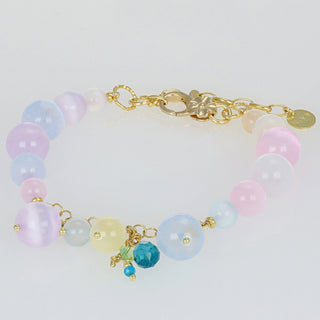 Bracciale pietre naturali pastello - Evelina
