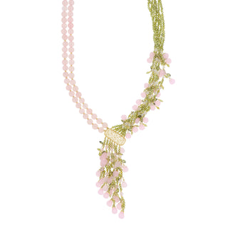 Collana elegante da donna a y con pietre - Flora