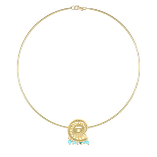 Collana rigida girocollo con conchiglia - Selene