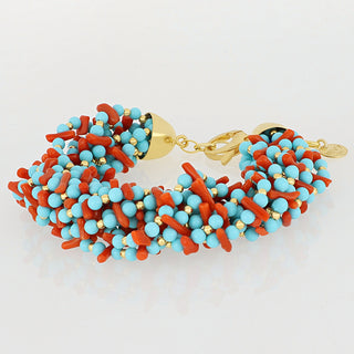 bracciale torchon corallo sciacca - Nima