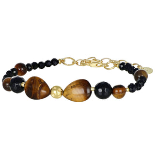 Bracciale in onice e occhio di tigre - Nivy essence