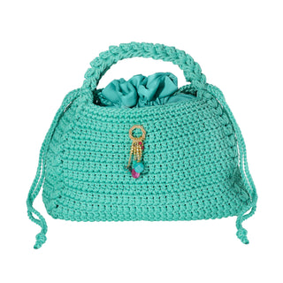 Borsa Verde Acqua realizzata a mano - Smeralda