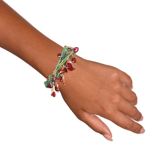 Bracciale donna con pietre colorate - Esmeralda
