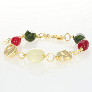 Bracciale Artigianale Pietre Naturali Argento 925 - Flaminia