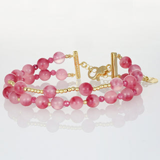 Bracciale Doppio Filo giada -  Calina