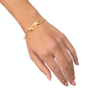 Bracciale argento con stelle marine - Sahra