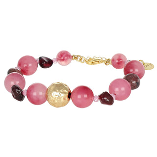 Bracciale con quarzo fragola e granato - Essence 31