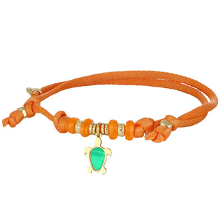 Bracciale cordino estivo donna con ciondolo - Tartaruga