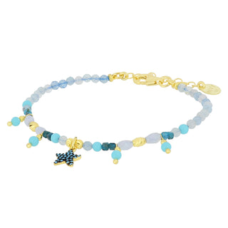 Bracciale estivo con ciondolo - Stella marina