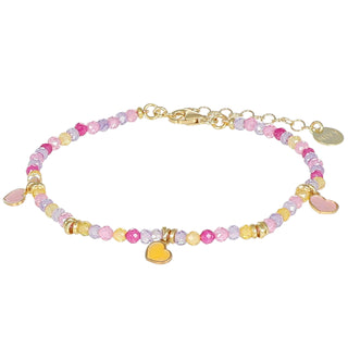 Bracciale estivo donna con ciondolo - Cuore