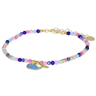 Bracciale estivo donna con ciondolo - Balena