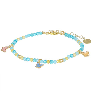Bracciale estivo donna con ciondolo - Farfalle