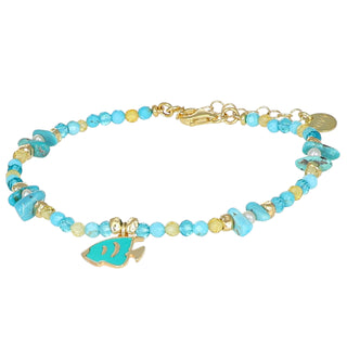 Bracciale estivo donna con ciondolo - Pesciolino