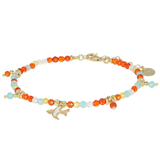 Bracciale estivo donna con ciondolo - Rondine