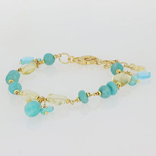 Bracciale quarzo lemon e amazzonite - Kala