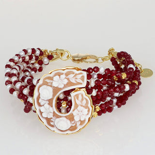 Bracciale torchon con cammeo - Teti