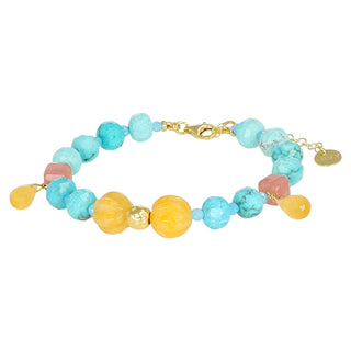 Bracciale turchese africano e giada - Nivy essence 11