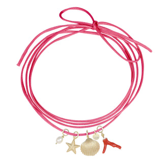 Chocker cordino colorato con Charms argento 925 - Malia
