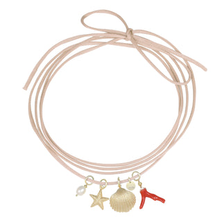 Chocker cordino colorato con Charms argento 925 - Malia