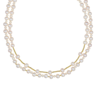 Collana Choker Doppio Filo perle-  Calina