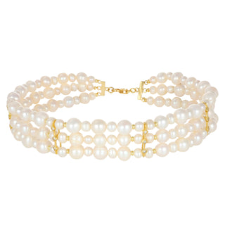 Collana Choker Multistrato Perle d’Acqua Dolce - Nara
