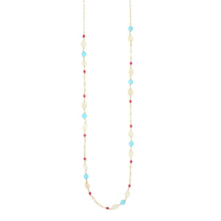 Collana a catena con pietre colorate - Selma