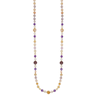 Collana ametista, ametrino e perle - Nivy essence