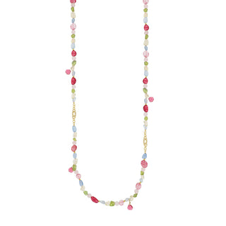 Collana con pietre naturali multicolore - Rosalind