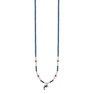 Collana estiva donna con ciondolo - Delfino