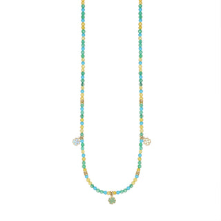 Collana estiva donna con ciondolo - Quadrifoglio