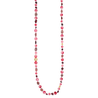 Collana lunga con quarzo fragola e granato - Essence 31
