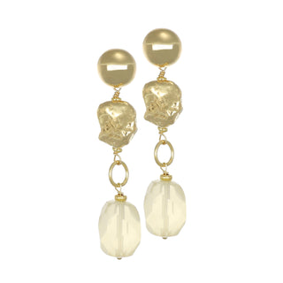 Orecchini Pendenti Quarzo Lemon Argento 925 - Flaminia