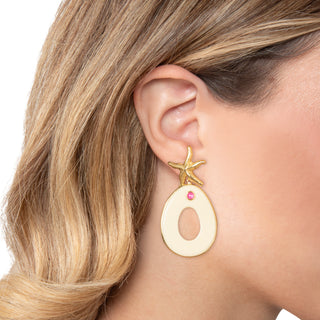 Orecchini pendenti con elementi marini - Marinée