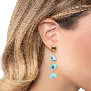 Orecchini pendenti estivi a pesce - Selma